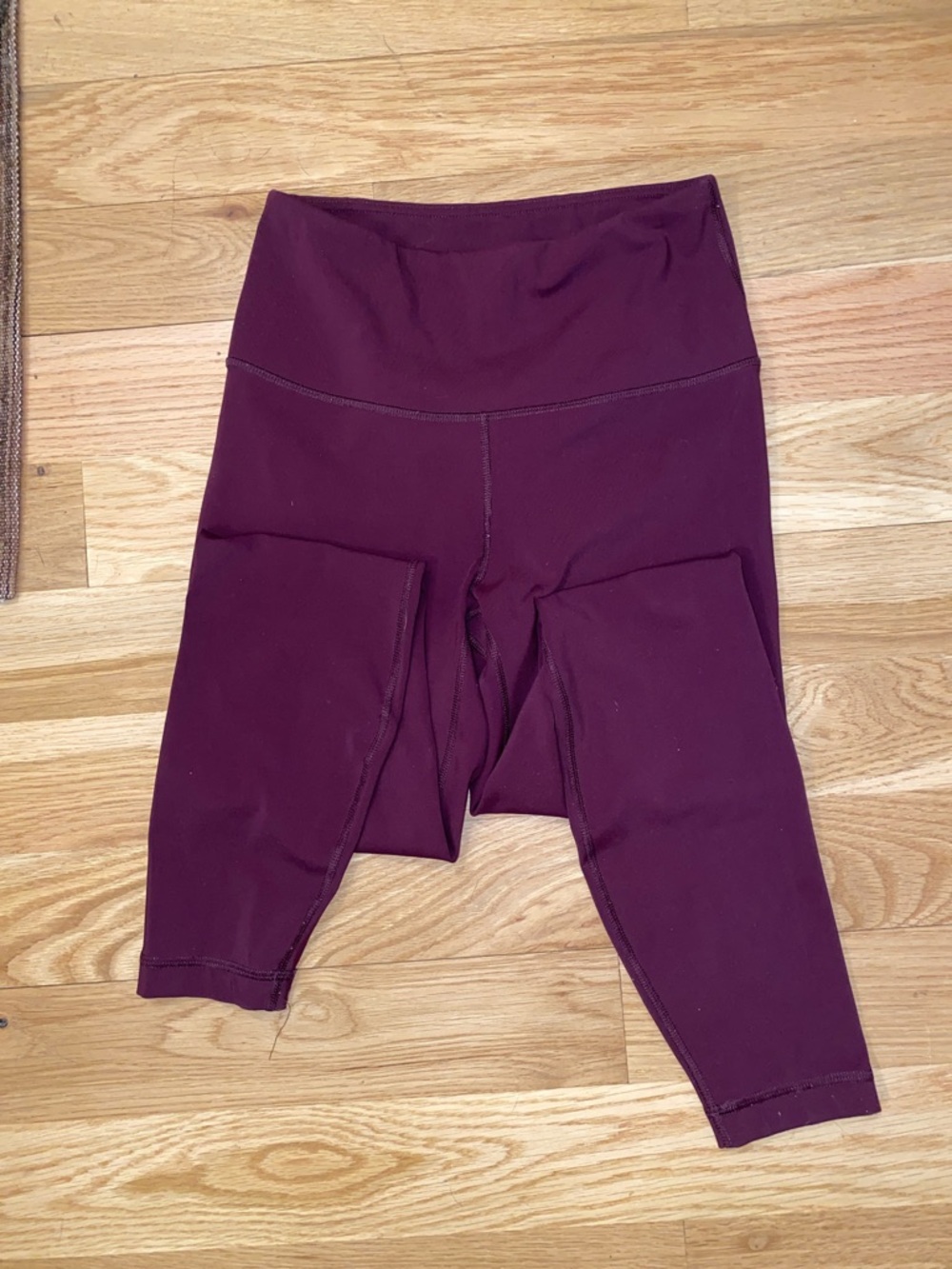 90 Degree Maroon Leggings | 90 Degree Leggings | Ankle Length Leggings